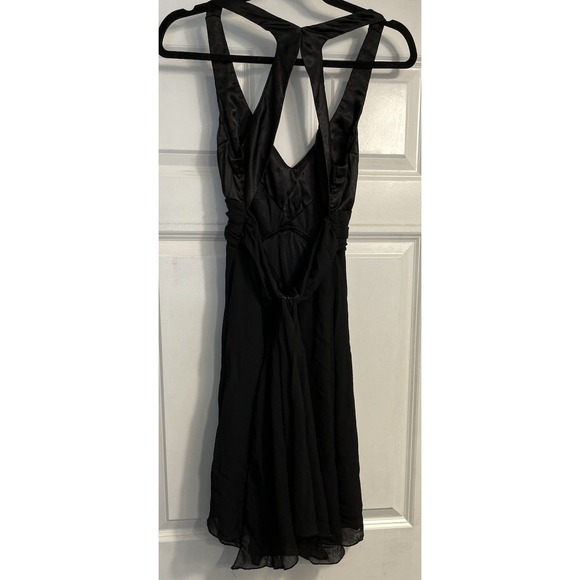 Vtg Fredericks Hollywood Mini Halter Dress Y2K Whimsigoth Fairy Grunge Prom Sz 6 - Picture 4 of 11